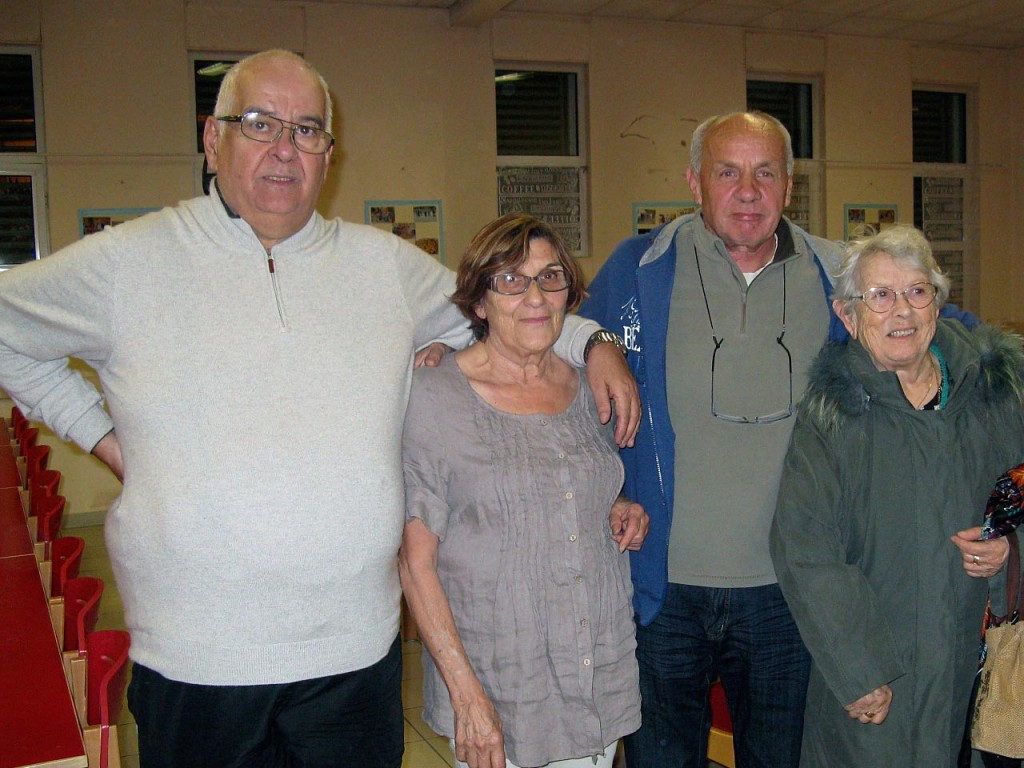 Michèle, Huguette et leurs chaperons